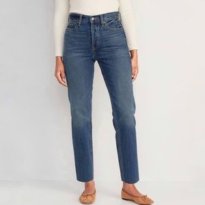Old Navy Power Straight High Rise Jeans